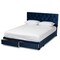 Baxton Studio Caronia Navy Blue Velvet 2-Drawer Queen Size Platform Storage Bed 161-9893 - alternate 10